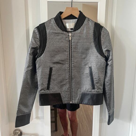 B44 The Mighty Company The Avignon Jacket in Black Size XS Color Black Silver - Picture 2 of 5